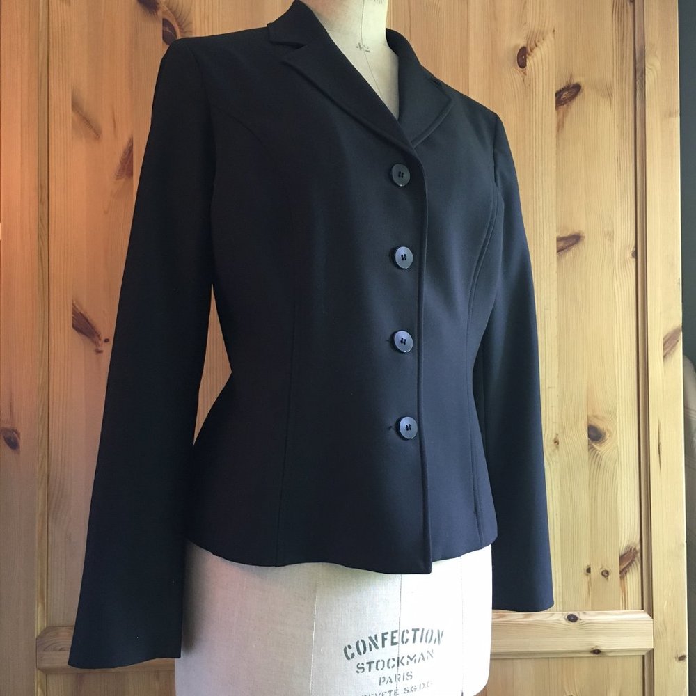 Black Blazer Fitted Size 14